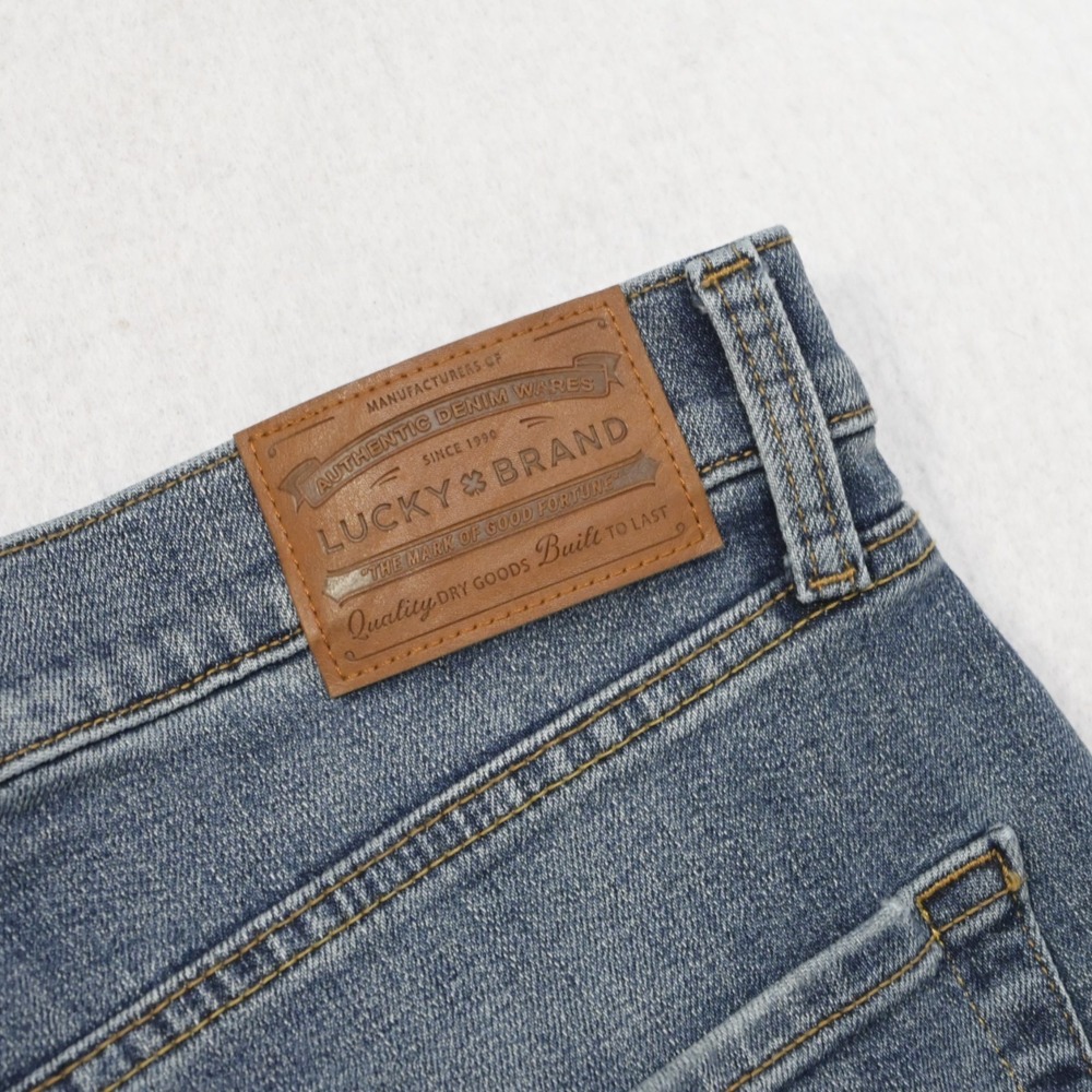 Lucky Brand 410 Athletic Straight Stretch Denim Blue Jeans Mens Size 38‎ x 32